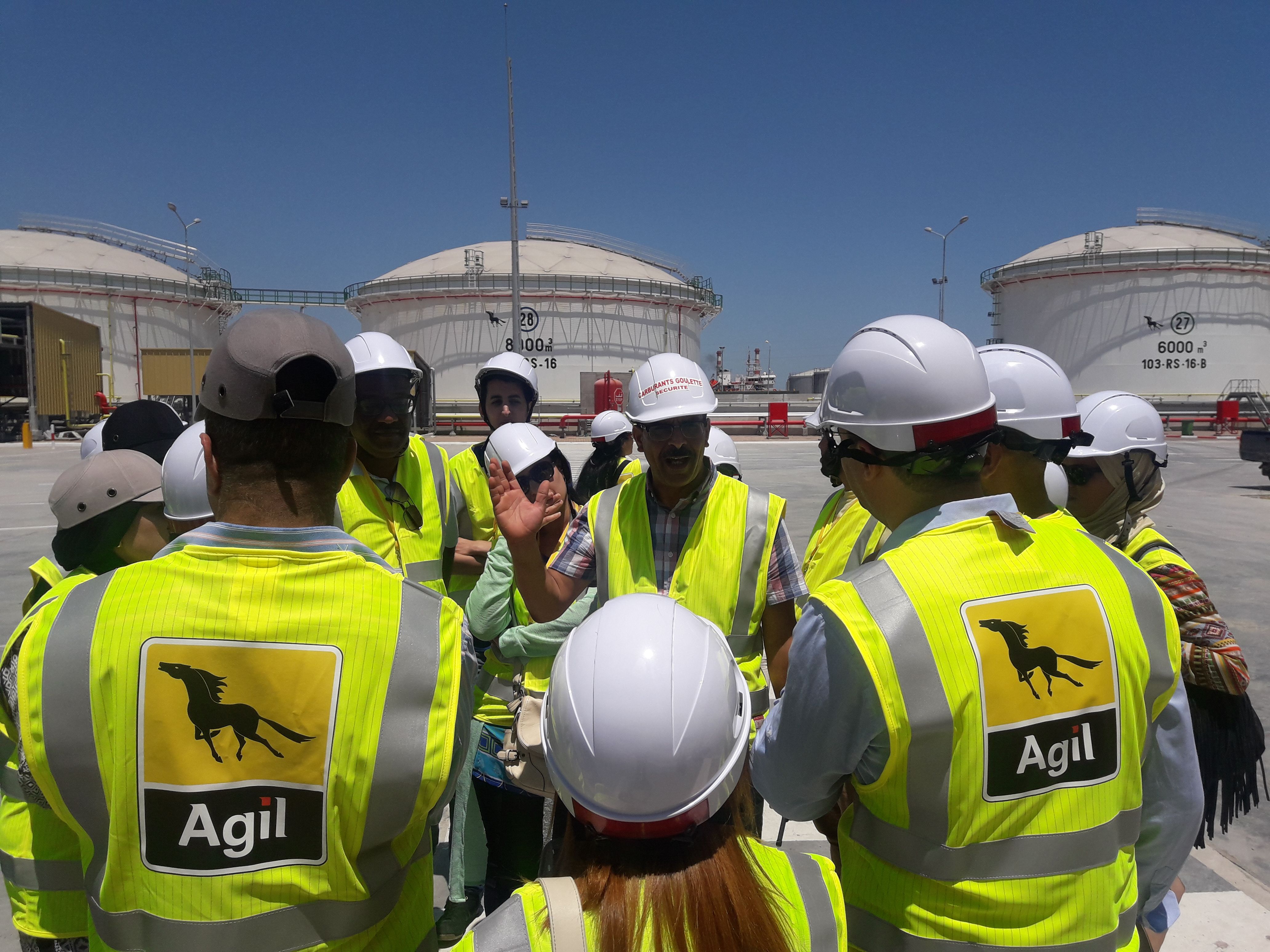 Participants of the training at the AGIL storage center in Radès 